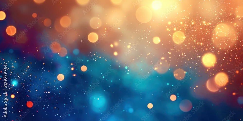 Poster colorful background with many small circles