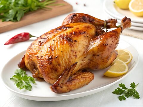 roasted chicken with vegetables