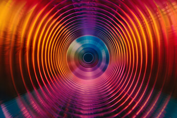 Visualizing Sound: An Artistic Representation of Sound Wave Propagation and Frequency Dynamics