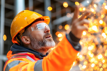 Foreman Directing Construction Site