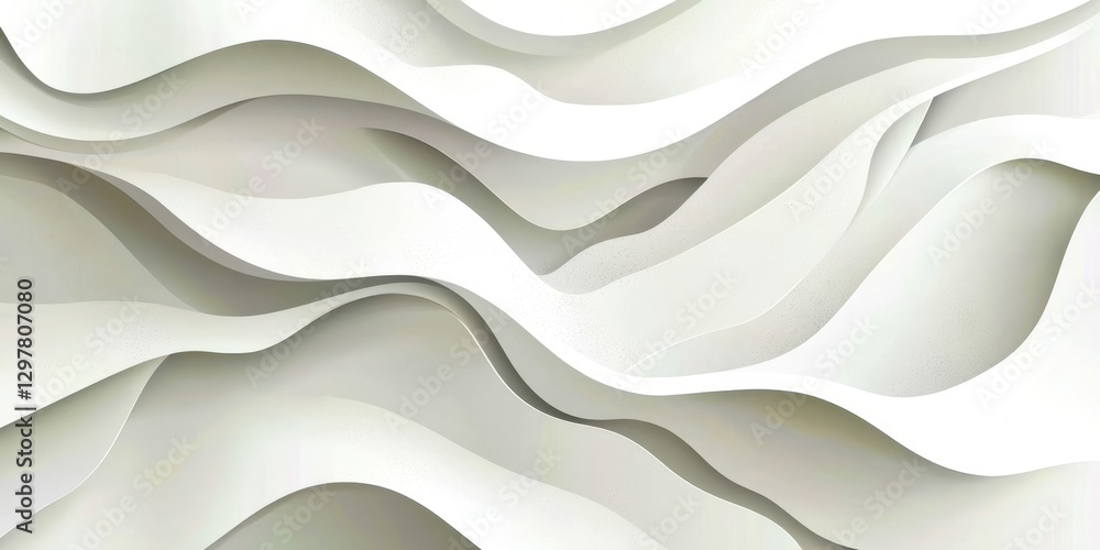 Poster White background with a wave pattern