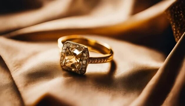 Wedding rings in the box