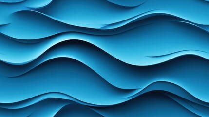Fototapeta premium Abstract blue wave background with smooth flowing lines and gradients suitable for design or digital art projects
