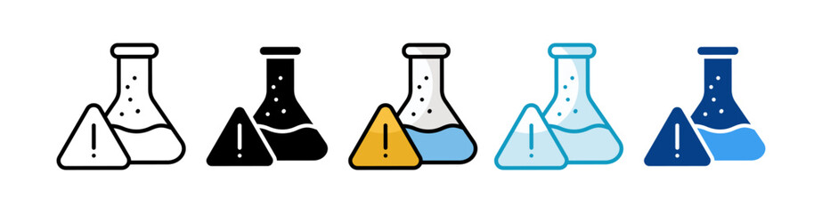 Toxic Substances  Icon Set Multiple Style Collection