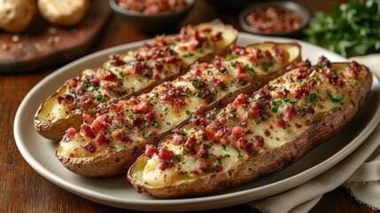 Baked Potatoes with Bacon and Cheese: A Delicious and Hearty Meal
