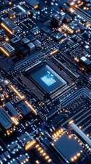 Circuit Board Technology Closeup