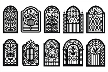 Laser Cut Wall Art – Geometric Floral Panel for Interior Decoration