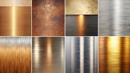 Obraz premium Top view of Realistic metal texture background