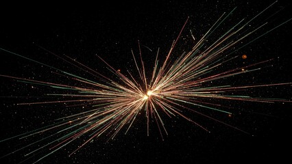 Fototapeta premium Brilliant cosmic explosion of radiant energy
