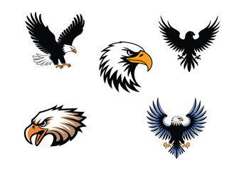 Eagle Vector Illustrations: Diverse Designs for Your Projects Download High-Quality Eagle Graphics