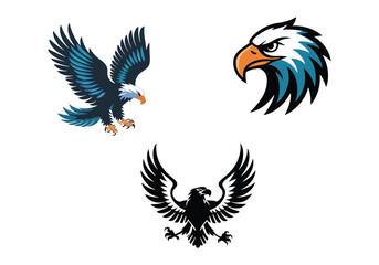 Eagle Vector Illustrations: Diverse Designs for Your Projects Download High-Quality Eagle Graphics
