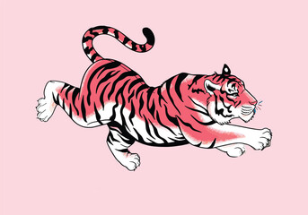 Tiger Vector Illustration: Striking Design Download High-Quality Tiger Graphics for Your Projects