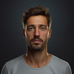 High-quality 3D rendered avatar of a male character