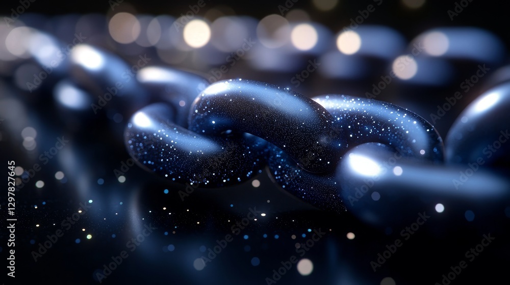 Poster the image depicts a broken digital chain link, symbolizing a cybersecurity vulnerability, against a 