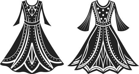 Obraz premium set of dresses for women