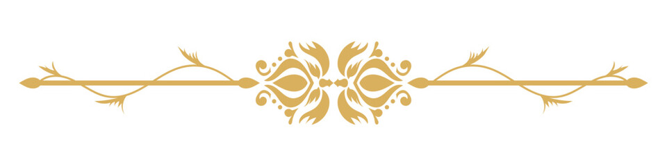 Vintage ornamental divider border design.