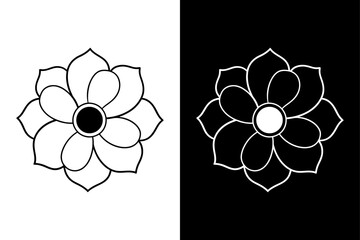 Floral Beauty Anemone Line Art for Timeless Botanical Creations