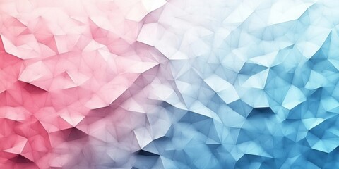 Naklejka premium Abstract geometric background featuring triangles with a pink to blue gradient