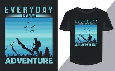 Adventure T-shirt Design .