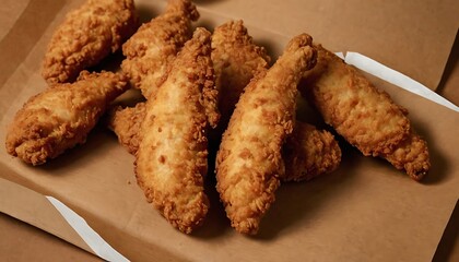 Fried crispy chicken legs,Fried chicken,horizontal, no people, photography, color image, lunch, paper, snack, unhealthy eating, chicken meat, dinner, food, fried, box - container, 345