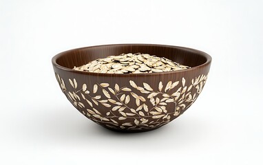 a bowl of oat flakes