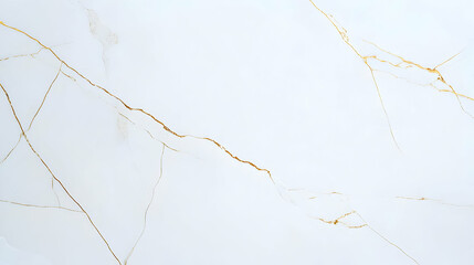 White Marble Surface With Golden Veins and Subtle Texture for Luxurious Design