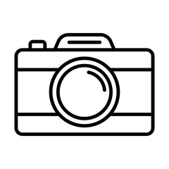 camera sign symbol vector flat icon