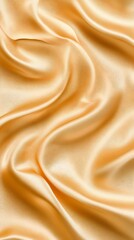 Golden silk fabric texture, elegant drape