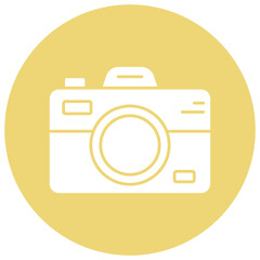 camera sign symbol vector flat icon