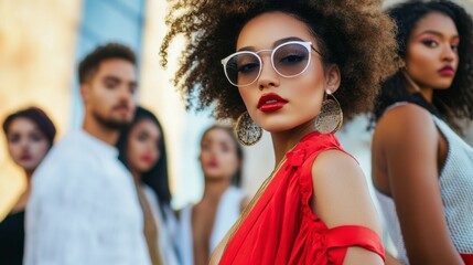 Urban Editorial Featuring Diverse Styles in Soft Focus