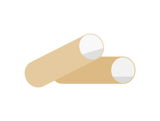 トイレットペーパーの芯のイラスト