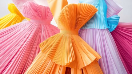 Vibrant Experimental Dress Designs with Soft Focus