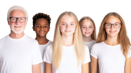 Curious kids with glasses, exploring the world through a clear lens back to school