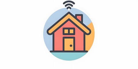 house on a white background