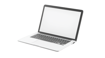 Sleek modern laptop with blank screen, boost your productivity and unleash your creativity