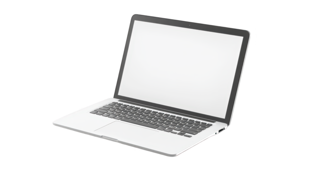 Sleek modern laptop with blank screen, boost your productivity and unleash your creativity