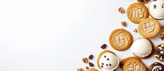 Fototapeta premium Perfectly styled sweet food concept on a clean white background.