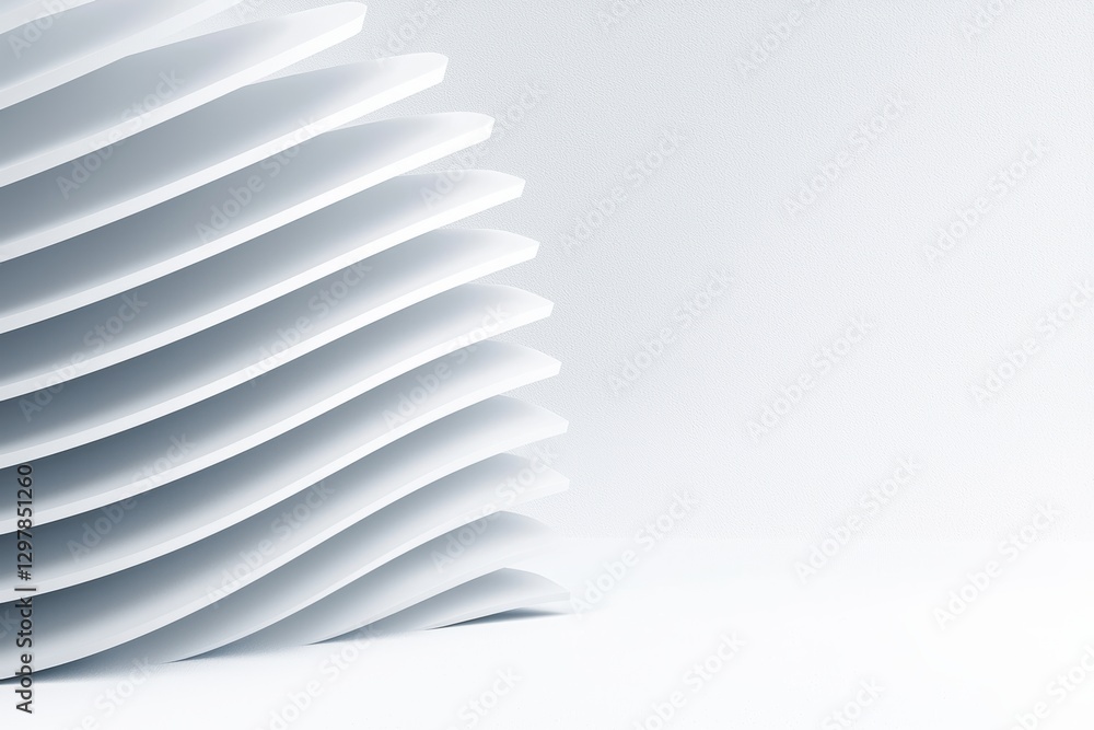 Aufkleber soft blurred geometric lines converging in the center, creating a futuristic minimalist abstract bac
