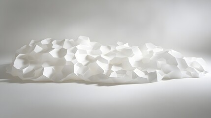 white paper sculpture abstract art