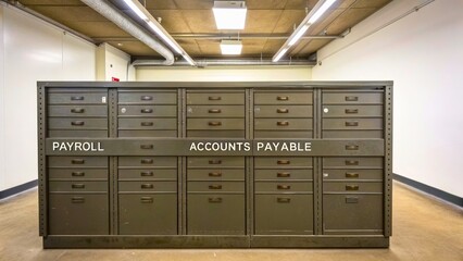 Industrial Storage Cabinets for Payroll and Accounts Payable in an Office Environment