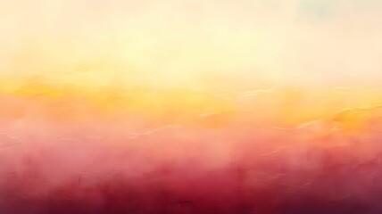 Fototapeta premium Vibrant yellow, pink, red gradient abstract watercolor hand-drawn texture with soft light effect, artistic banner design for creative poster, modern title backdrop, and minimalist graphic art projects
