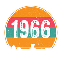 56 years of being awesome vintage 1966 Vintage Tshirt design
