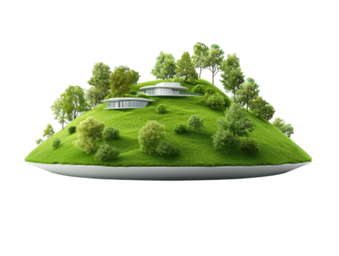 Secluded island paradise, a serene escape with cozy house nestled in lush greenery