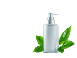 Natural green leaf extract in a bottle, holistic wellness and health benefits green