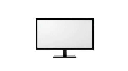 Blank computer monitor screen, a versatile canvas for your digital world, perfect for work, entertainment, or creative design