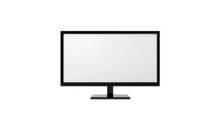 Blank computer monitor screen, a versatile canvas for your digital world, perfect for work, entertainment, or creative design