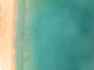 Top view Beautiful beach nature sea,Amazing landscape sea in summer background