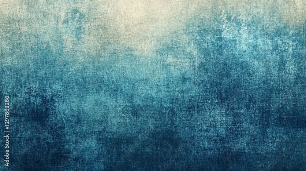 Aufkleber abstract blue green textured background subtle gradient vintage style grunge design old paper canvas