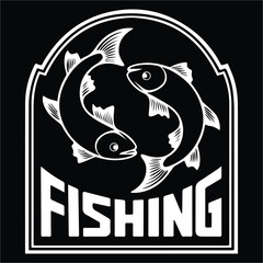 fishing t-shirt design.