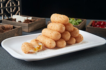 Fried Custard Rice Cake